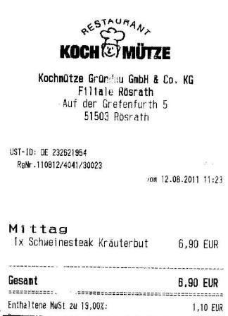 ncts Hffner Kochmtze Restaurant